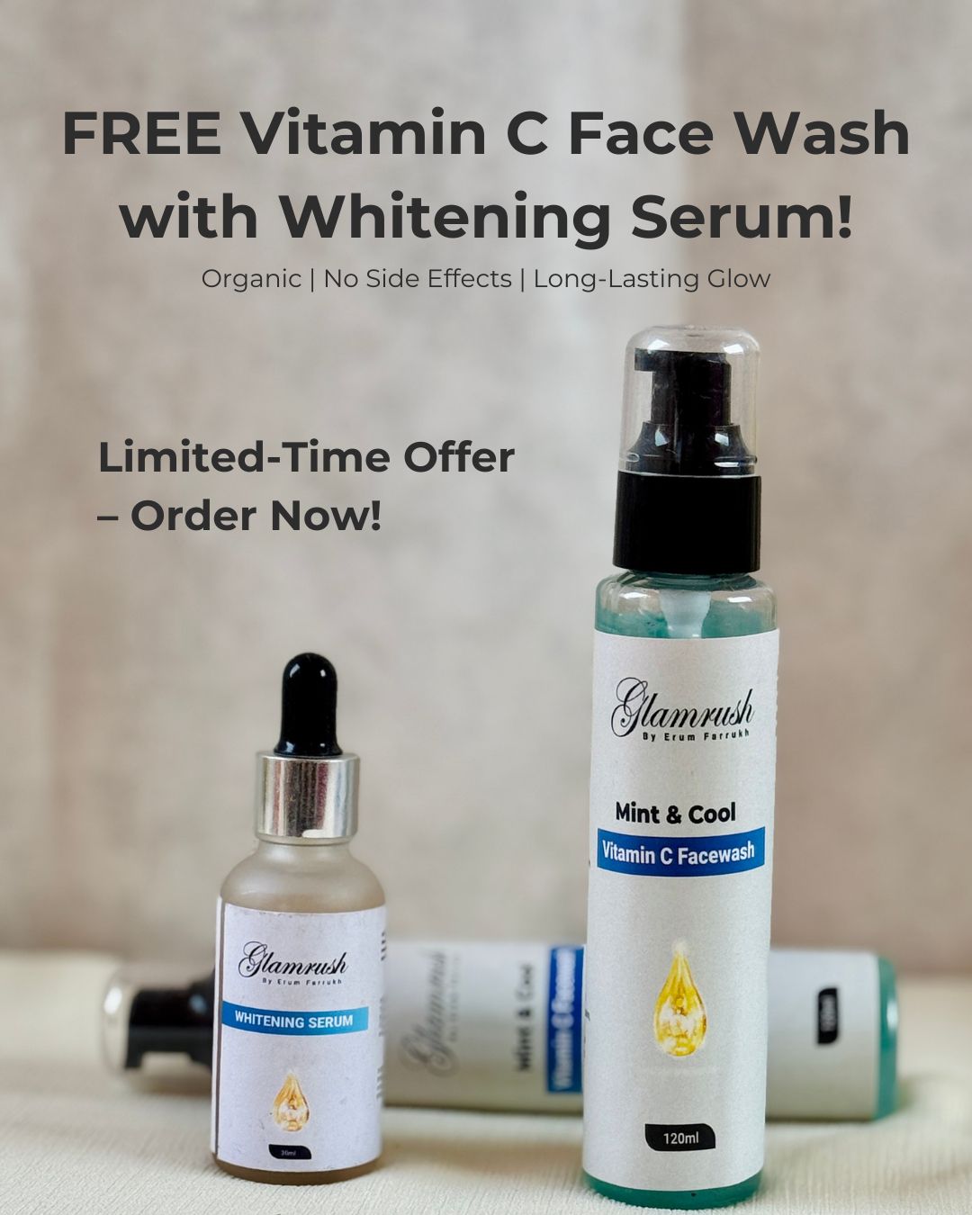 Whitening Serum + FREE Vitamin C Facewash